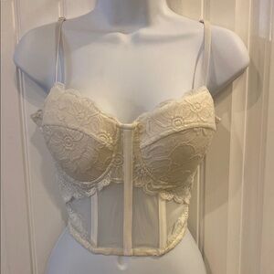 Cream Lace Bustier